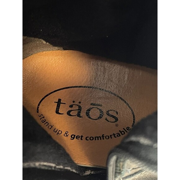 Taos Runaway Women's 6.5 Black Riding Leather Boot Equestrian Knee High Western - Picture 9 of 15